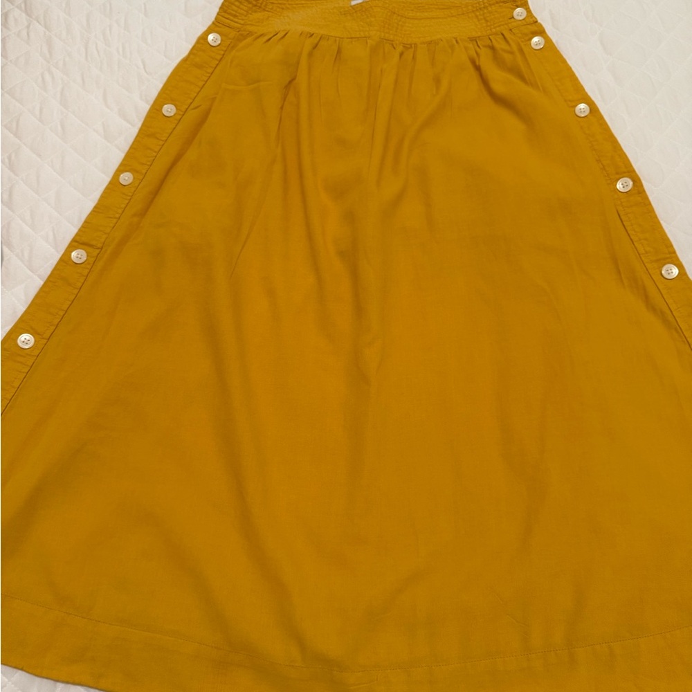 Madewell Golden A-Line  Side-Button Skirt
